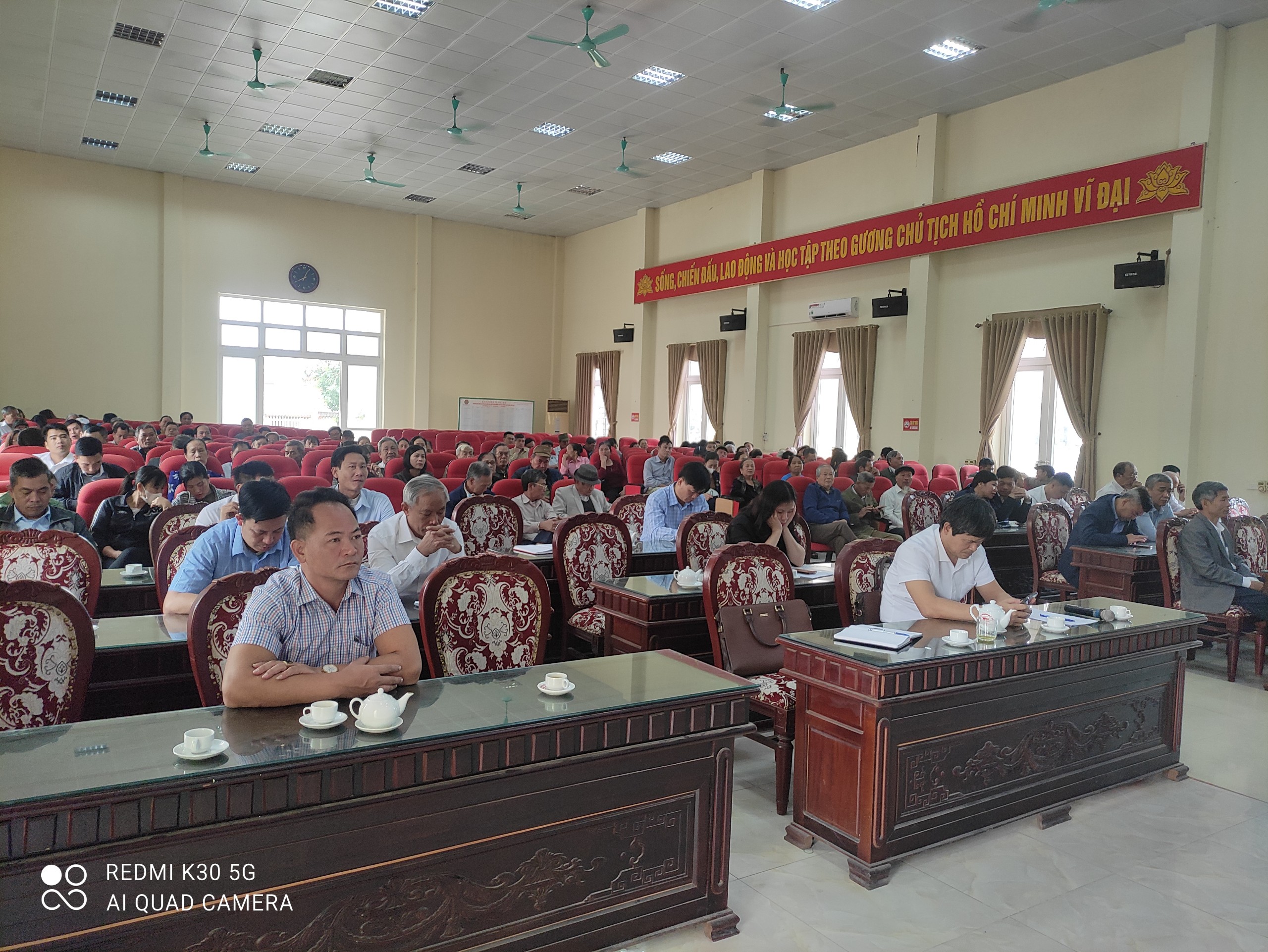 Tổ đại biểu HĐND huyện (Thuộc khu vực bầu cử số 7) tiếp xúc cử tri 2 xã Minh Lộc và Hải Lộc trước kỳ họp thứ 10 HĐND huyện Khóa XX -  Nhiệm kỳ 2021- 2026