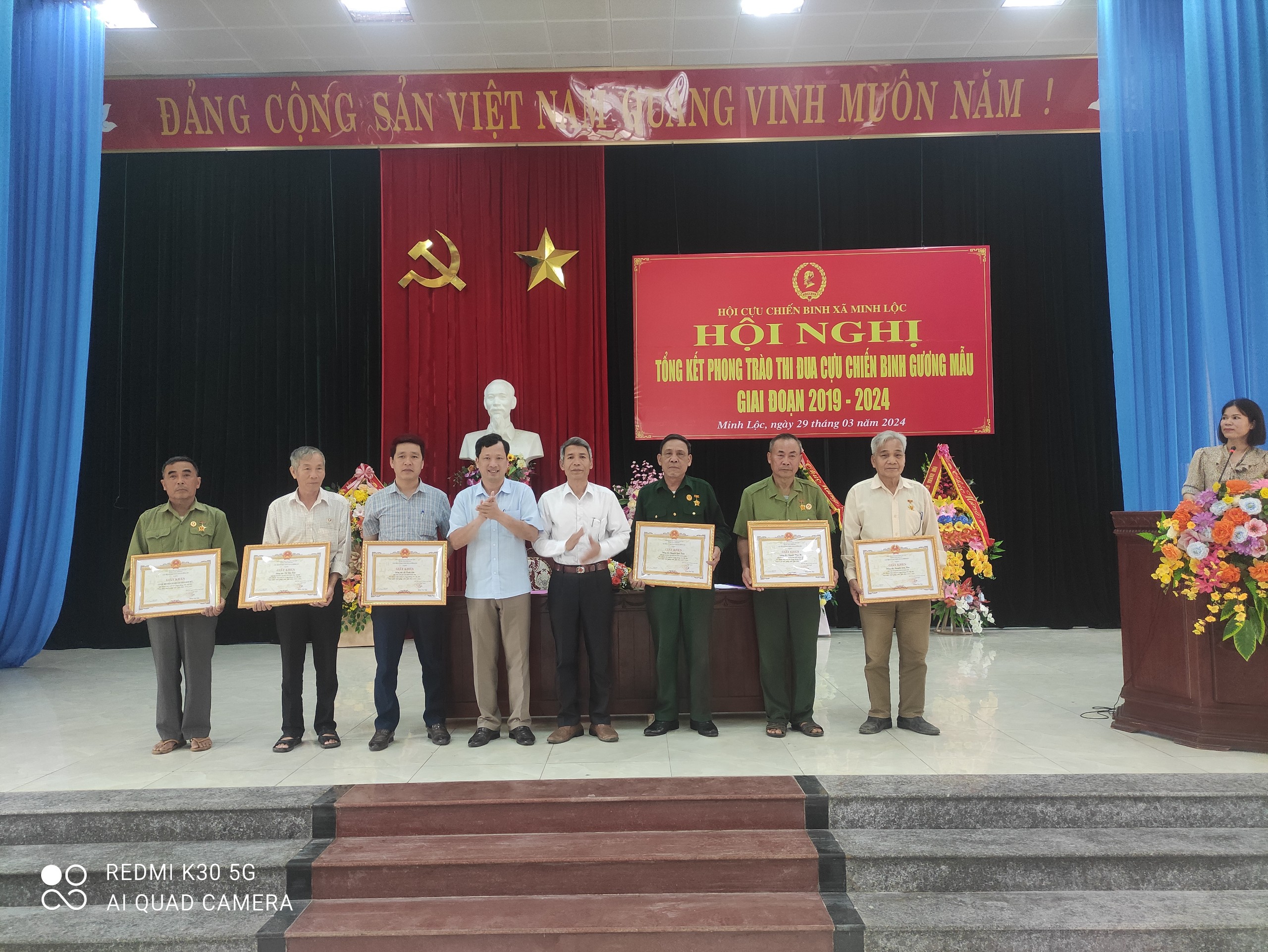 Hội Cựu chiến binh xã Minh Lộc tổ chức Hội nghị tổng kết      phong trào thi đua “CCB gương mẫu” giai đoạn 2019 – 2024